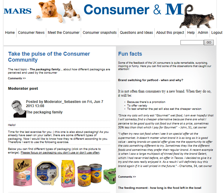 Connecting the Mars Petcare team with the world of consumers and their pets  – InSites Consulting