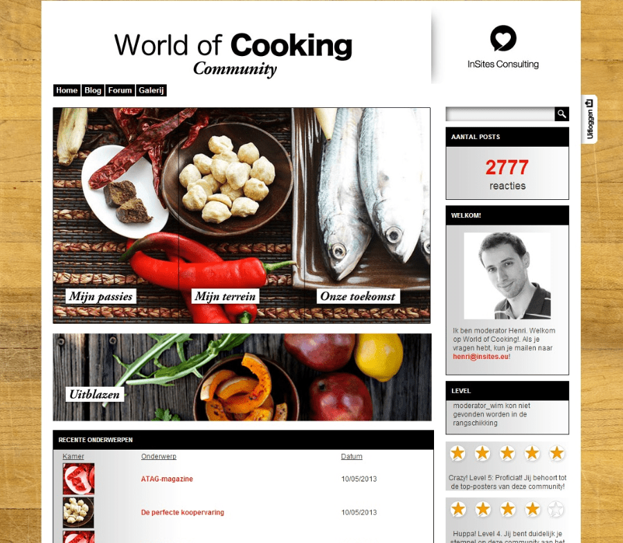 ATAG World of cooking community