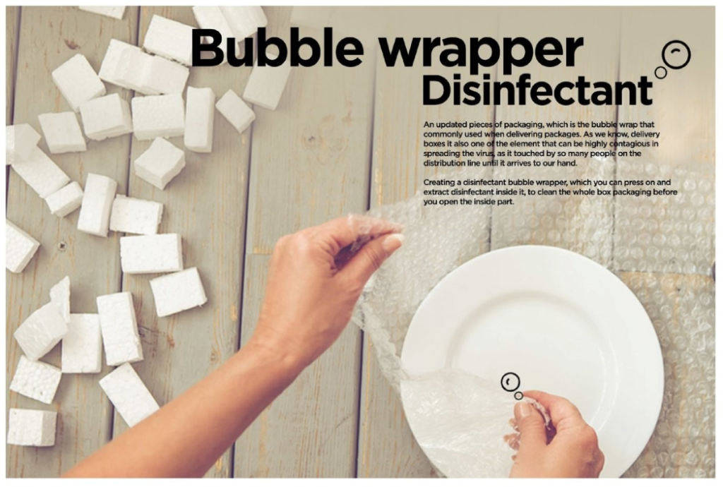 Bubble Wrapper Disinfectant