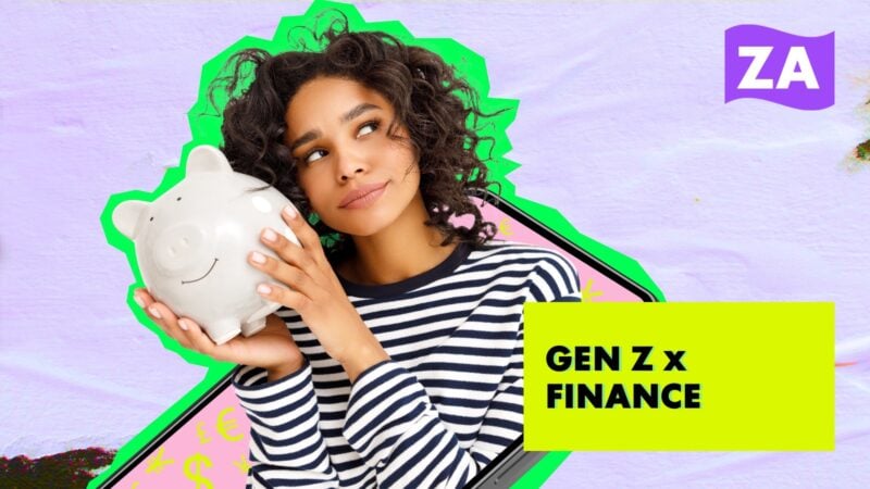 Gen Z Finance Woman Piggy bank